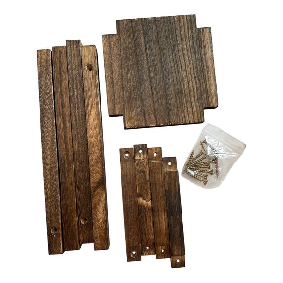 Rustic Wood Candle Lantern | Farmhouse Home Decor | Fall Wedding Centerpiece - Picture 6 of 8